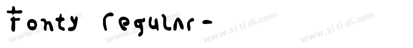 Fonty Regular字体转换